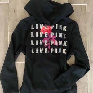 PINK Bling Perfect Fit ZIP Up Hoodie NWT